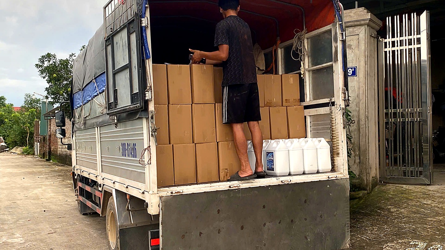 Xe hàng rời nhà máy Khang Trang SBI