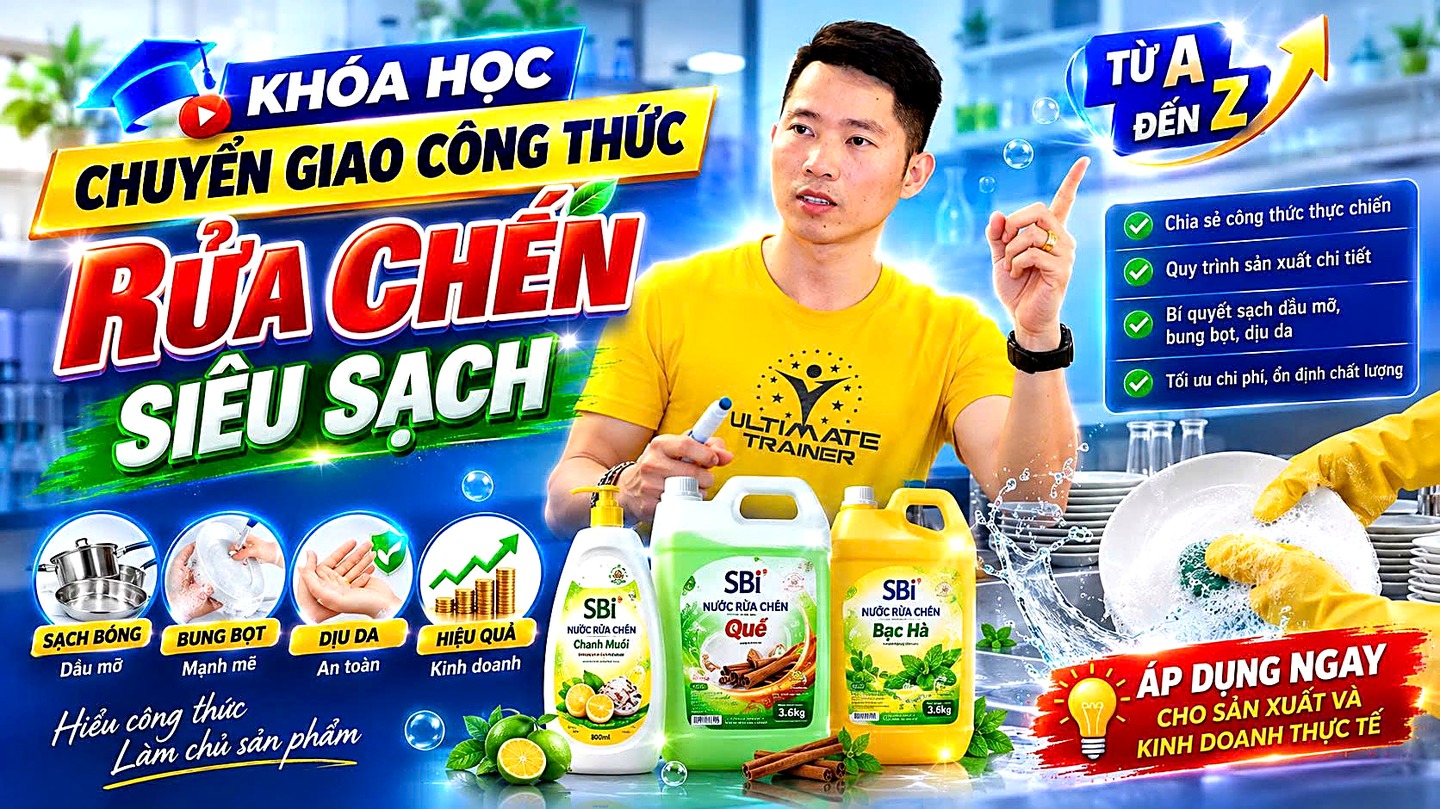 Chuyển giao công thức nước rửa chén SBI