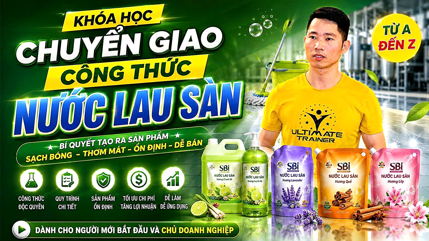 Chuyển giao công thức nước lau sàn SBI