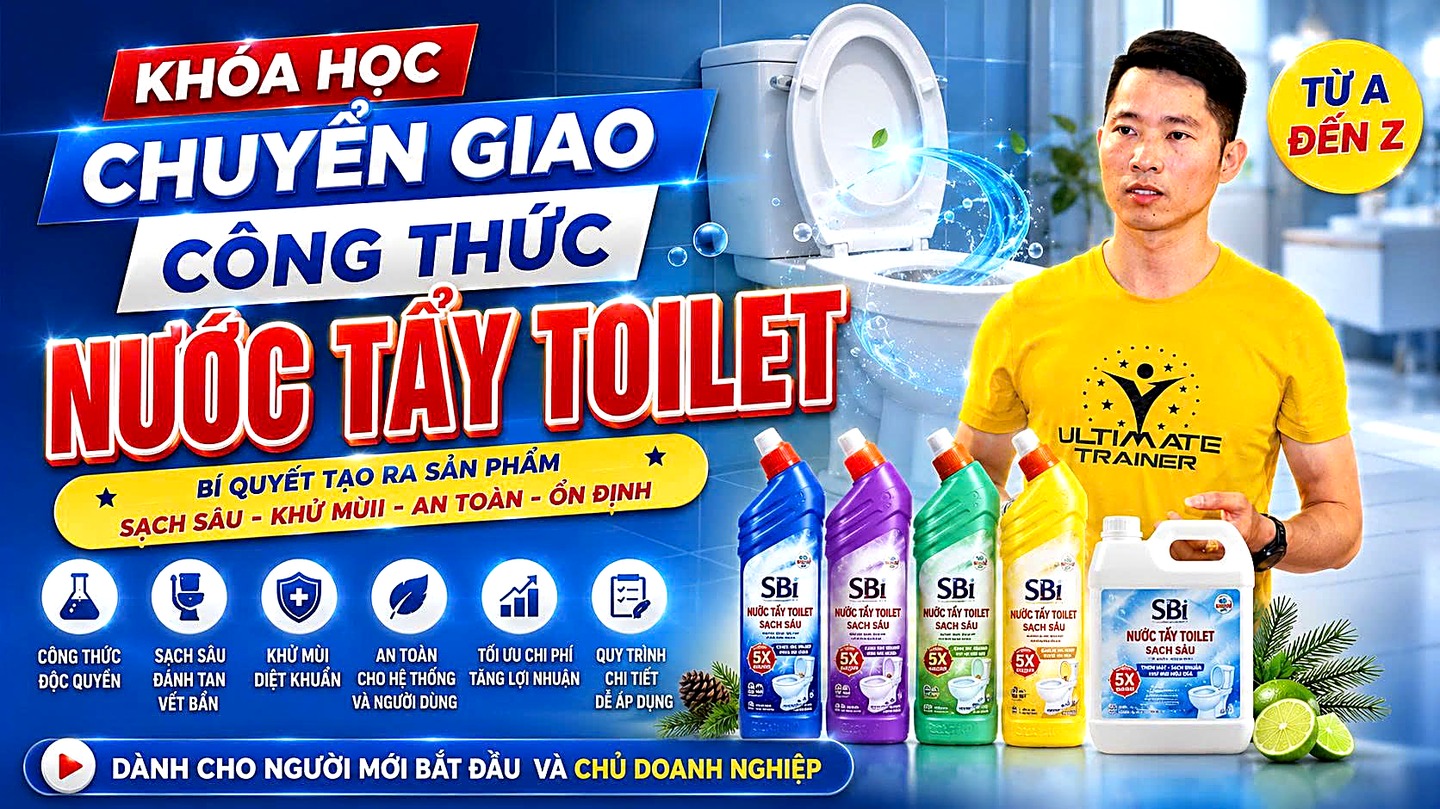 Chuyển giao công thức nước tẩy toilet SBI