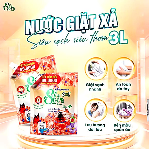 Sữa giặt túi tiện lợi